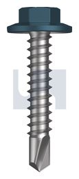 METAL SDS FLANGED HEX HEAD CL4 BR MET FLG HX:12-14X 30 thumbnail 2
