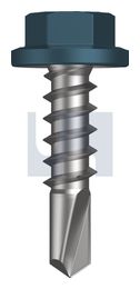 METAL SDS FLANGED HEX HEAD CL4 BR MET FLG HX:14-10X 25 thumbnail 2