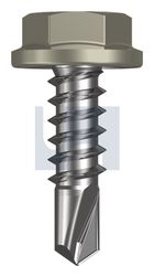 METAL SDS FLANGED HEX HEAD CL4 BU MET FLG HX:10-16X 16 thumbnail 2