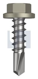 METAL SDS FLANGED HEX HEAD CL4 BU MET FLG HX:14-10X 25 thumbnail 2