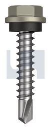METAL SDS HEX HEAD + WASHER CL4 BU MET SEAL HX:10-16X 25 thumbnail 2