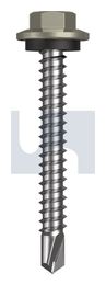 METAL SDS HEX HEAD + WASHER CL4 BU MET SEAL HX:12-14X 45 thumbnail 2