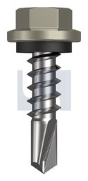 METAL SDS HEX HEAD + WASHER CL4 BU MET SEAL HX:14-10X 25 thumbnail 2