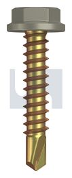 METAL SDS FLANGED HEX HEAD ZYP BU MET FLG HX:10-16X 25 thumbnail 2