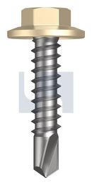 METAL SDS FLANGED HEX HEAD CL4 CC MET FLG HX:12-14X 25 thumbnail 2