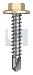 METAL SDS FLANGED HEX HEAD CL4 CC MET FLG HX:12-14X 30 thumbnail 2