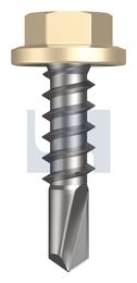METAL SDS FLANGED HEX HEAD CL4 CC MET FLG HX:14-10X 25 thumbnail 2