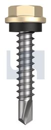 METAL SDS HEX HEAD + WASHER CL4 CC MET SEAL HX:10-16X 25 thumbnail 2