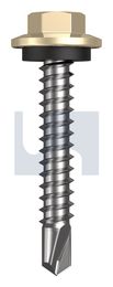 METAL SDS HEX HEAD + WASHER CL4 CC MET SEAL HX:12-14X 35 thumbnail 2