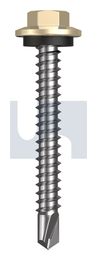 METAL SDS HEX HEAD + WASHER CL4 CC MET SEAL HX:12-14X 45 thumbnail 2