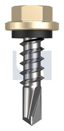 METAL SDS HEX HEAD + WASHER CL4 CC MET SEAL HX:14-10X 25 thumbnail 2