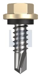 METAL SDS HEX HEAD + WASHER CL4 CC MET SEAL HX:14-14X 22 thumbnail 2