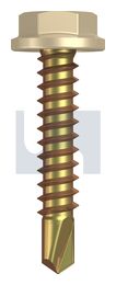 METAL SDS FLANGED HEX HEAD ZYP CC MET FLG HX:10-16X 25 thumbnail 2