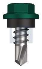 METAL SDS HEX HEAD + WASHER CL4 CG MET SEAL HX: 8-18X 12 thumbnail 2