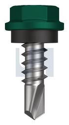 METAL SDS HEX HEAD + WASHER CL4 CG MET SEAL HX:10-16X 16 thumbnail 2