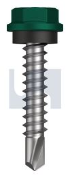 METAL SDS HEX HEAD + WASHER CL4 CG MET SEAL HX:10-16X 25 thumbnail 2