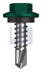 METAL SDS HEX HEAD + WASHER CL4 CG MET SEAL HX:12-14X 20 thumbnail 2