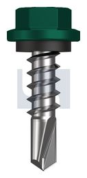 METAL SDS HEX HEAD + WASHER CL4 CG MET SEAL HX:14-10X 25 thumbnail 2