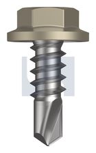 METAL SDS FLANGED HEX HEAD CL4 CO MET FLG HX: 8-18X 12 thumbnail 2