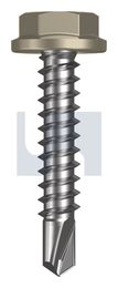 METAL SDS FLANGED HEX HEAD CL4 CO MET FLG HX:10-16X 25 thumbnail 2