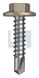 METAL SDS FLANGED HEX HEAD CL4 CO MET FLG HX:12-14X 25 thumbnail 2