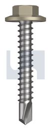 METAL SDS FLANGED HEX HEAD CL4 CO MET FLG HX:12-14X 35 thumbnail 2