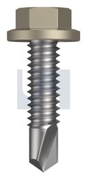METAL SDS FLANGED HEX HEAD CL4 CO MET FLG HX:14-20X 25 thumbnail 2