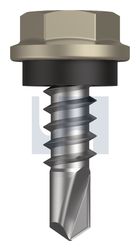 METAL SDS HEX HEAD + WASHER CL4 CO MET SEAL HX:10-16X 16 thumbnail 2