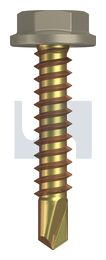 METAL SDS FLANGED HEX HEAD ZYP CO MET FLG HX:10-16X 25 thumbnail 2