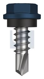 METAL SDS HEX HEAD + WASHER CL4 DO MET SEAL HX:10-16X 16 thumbnail 2