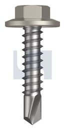 METAL SDS FLANGED HEX HEAD CL4 DU MET FLG HX:12-14X 25 thumbnail 2