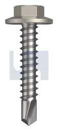 METAL SDS FLANGED HEX HEAD CL4 DU MET FLG HX:12-14X 30 thumbnail 2