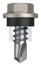 METAL SDS HEX HEAD + WASHER CL4 DU MET SEAL HX: 8-18X 12 thumbnail 2