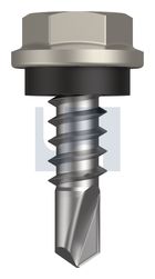 METAL SDS HEX HEAD + WASHER CL4 DU MET SEAL HX:10-16X 16 thumbnail 2