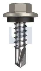 METAL SDS HEX HEAD + WASHER CL4 DU MET SEAL HX:12-14X 20 thumbnail 2