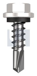 METAL SDS HEX HEAD + WASHER CL4 DW MET SEAL HX:14-10X 25 thumbnail 2