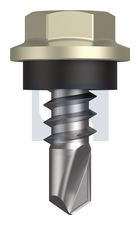 METAL SDS HEX HEAD + WASHER CL4 EH MET SEAL HX: 8-18X 12 thumbnail 2