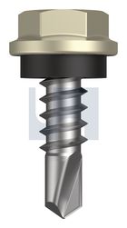 METAL SDS HEX HEAD + WASHER CL4 EH MET SEAL HX:10-16X 16 thumbnail 2
