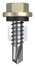 METAL SDS HEX HEAD + WASHER CL4 EH MET SEAL HX:14-14X 22 thumbnail 2