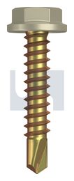 METAL SDS FLANGED HEX HEAD ZYP EH MET FLG HX:10-16X 25 thumbnail 2