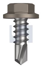 METAL SDS FLANGED HEX HEAD CL4 GU MET FLG HX: 8-18X 12 thumbnail 2
