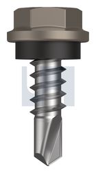 METAL SDS HEX HEAD + WASHER CL4 GU MET SEAL HX:10-16X 16 thumbnail 2
