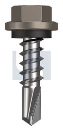 METAL SDS HEX HEAD + WASHER CL4 GU MET SEAL HX:14-10X 25 thumbnail 2