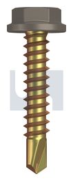 METAL SDS FLANGED HEX HEAD ZYP GU MET FLG HX:10-16X 25 thumbnail 2
