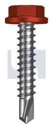 METAL SDS FLANGED HEX HEAD CL4 HE MET FLG HX:10-16X 25 thumbnail 2