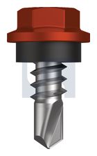 METAL SDS HEX HEAD + WASHER CL4 HE MET SEAL HX: 8-18X 12 thumbnail 2