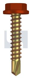METAL SDS FLANGED HEX HEAD ZYP HE MET FLG HX:10-16X 25 thumbnail 2