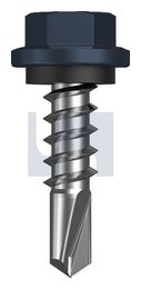 METAL SDS HEX HEAD + WASHER CL4 IS MET SEAL HX:14-10X 25 thumbnail 2