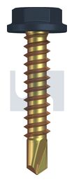 METAL SDS FLANGED HEX HEAD ZYP IS MET FLG HX:10-16X 25 thumbnail 2
