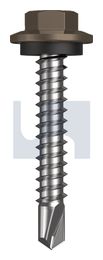 METAL SDS HEX HEAD + WASHER CL4 JA MET SEAL HX:12-14X 35 thumbnail 2